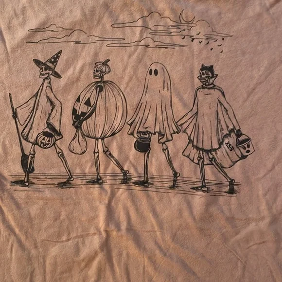 American Eagle Outfitters Brown Halloween Short Sleeve Tee Size XS - Picture 2 of 6